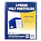 C-Line Products 2-Pocket Heavyweight Poly Portfolio Folder w/Prongs, Blue, PK10 32965 - alternate 2